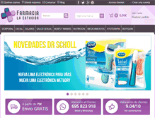 Tablet Screenshot of farmacialaestacion.com